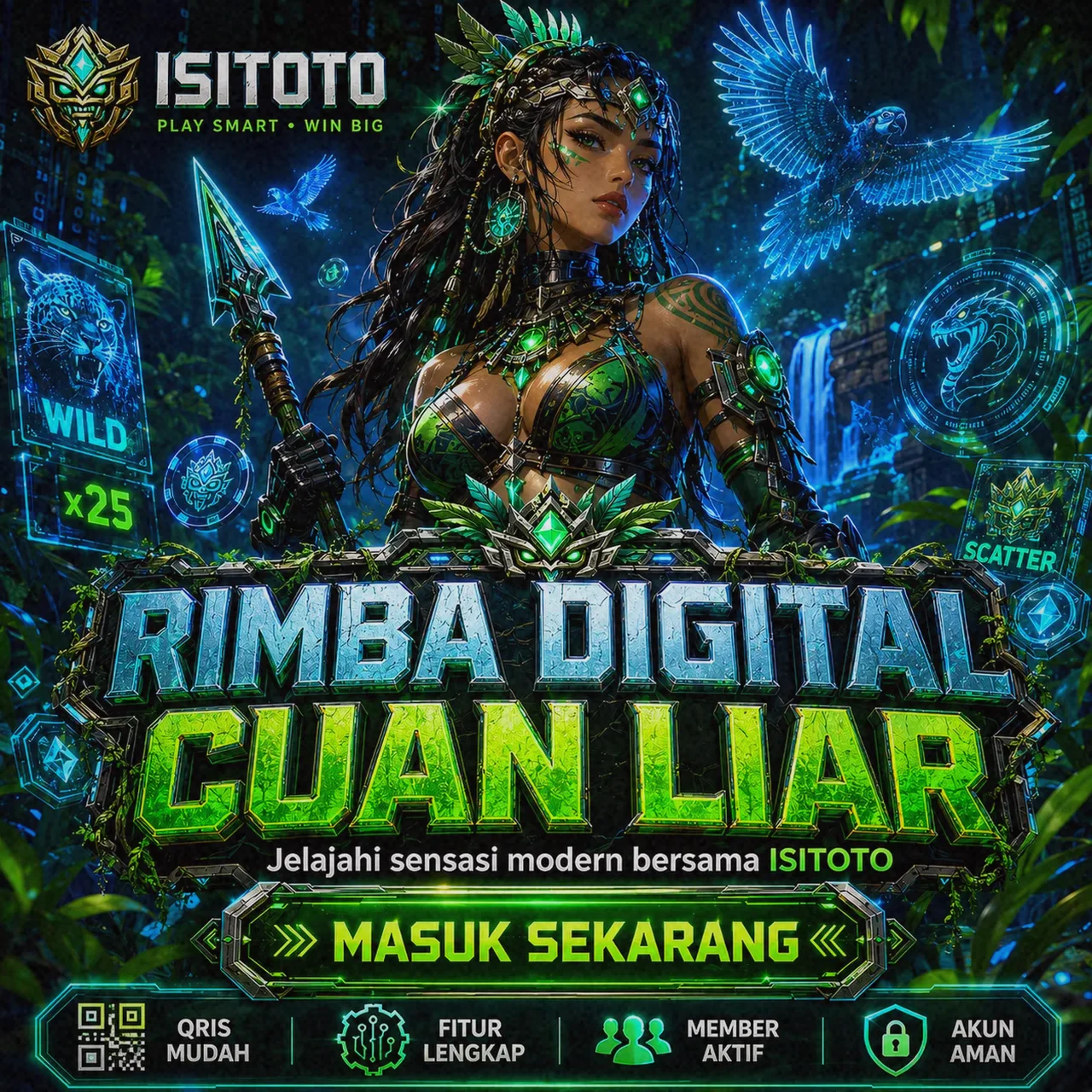 Ilustrasi tampilan terang dan gelap halaman info ISITOTO